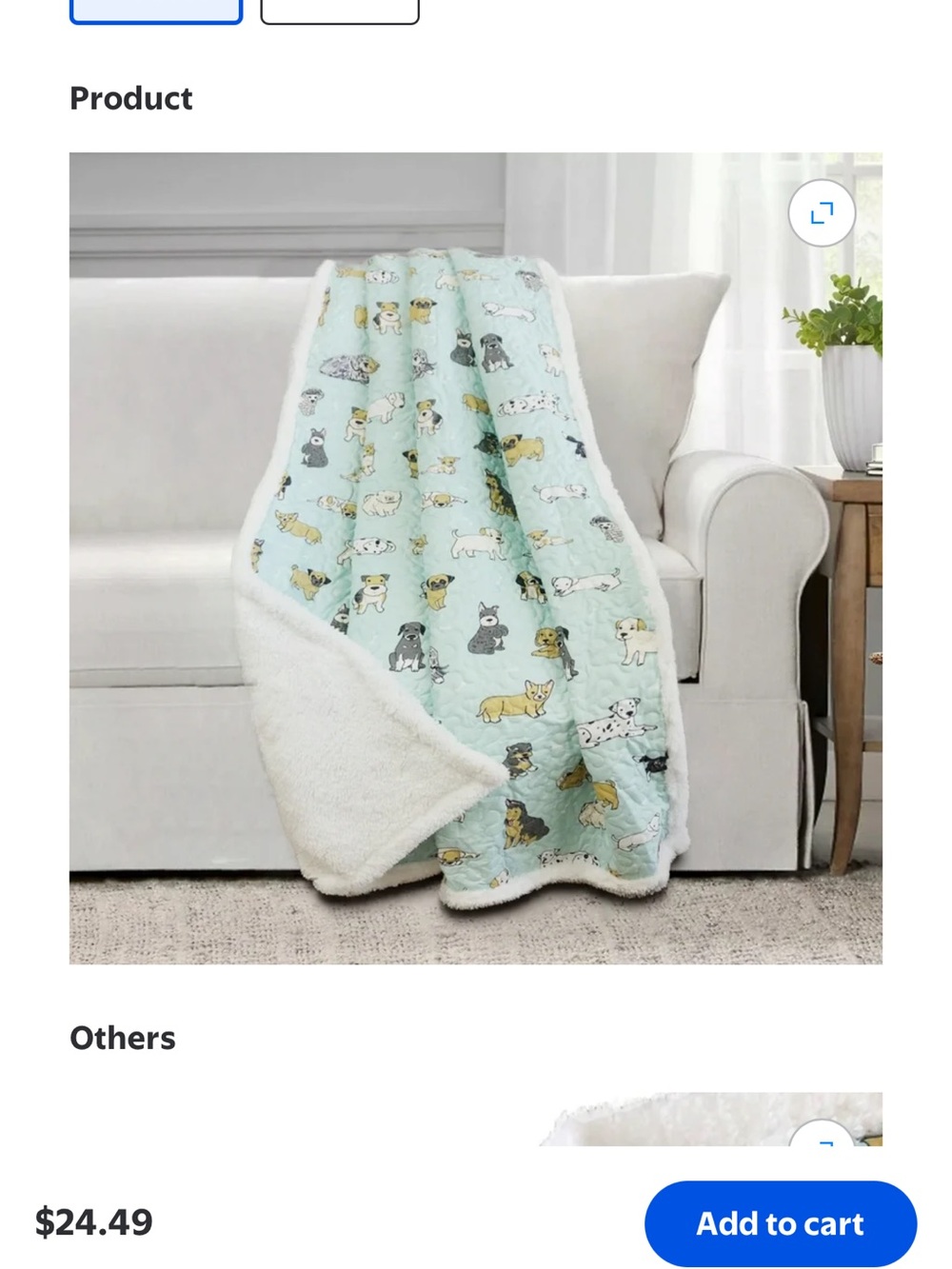 Puppies throw blanket